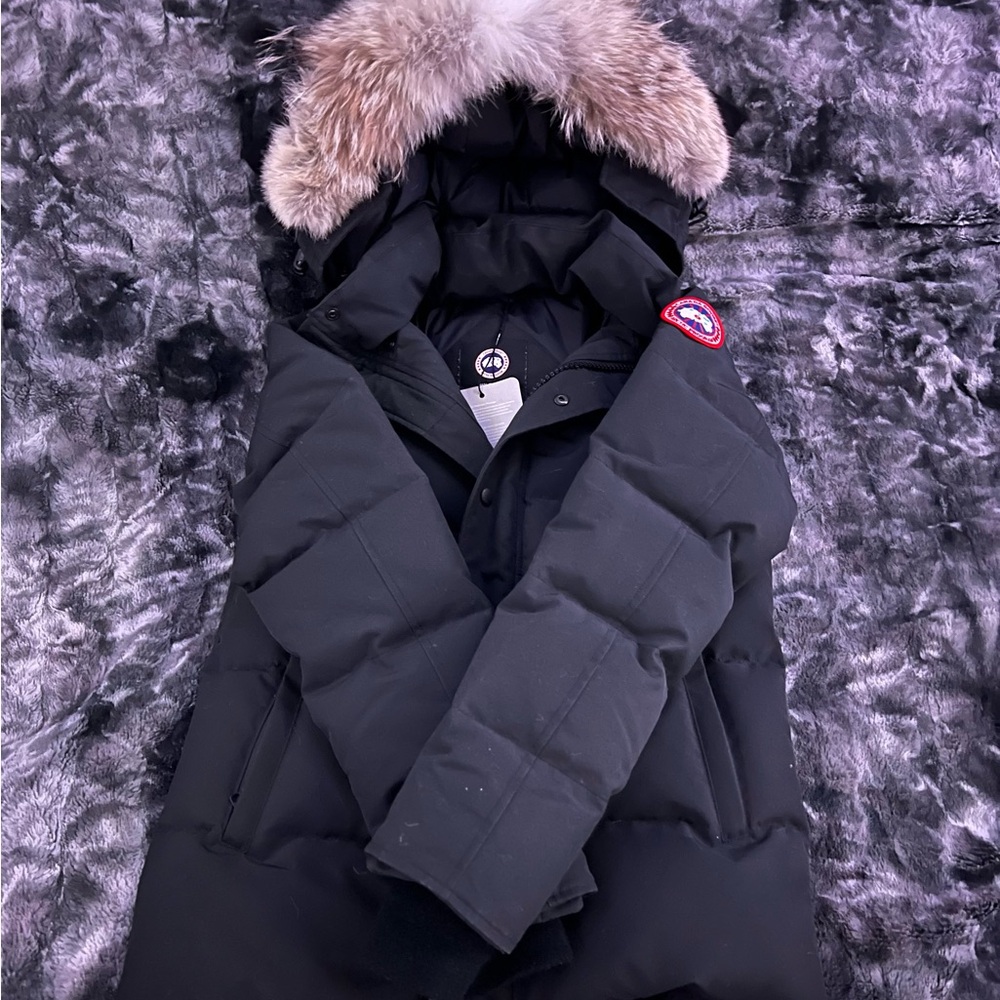Canada Goose Black Parka with Fur Hood